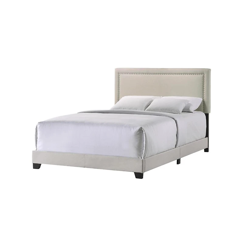 Intercon Zion Queen Uph Bed in Zion Fog Fabric