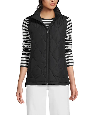 Lands' End Women's FeatherFree Onion Quilted Insulated Vest