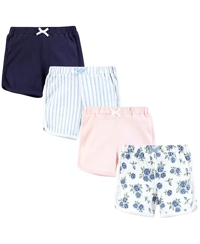 Hudson Baby Toddler Girls Four-Piece Essential Shorts