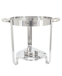 MegaChef 11.6 Quart Round Stainless Steel Professional Soup Chafing Dish in Silver