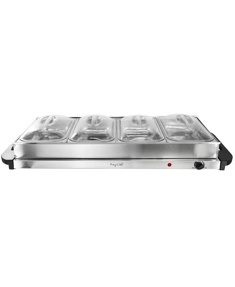 MegaChef Buffet Server & Food Warmer With Removable Sectional Trays