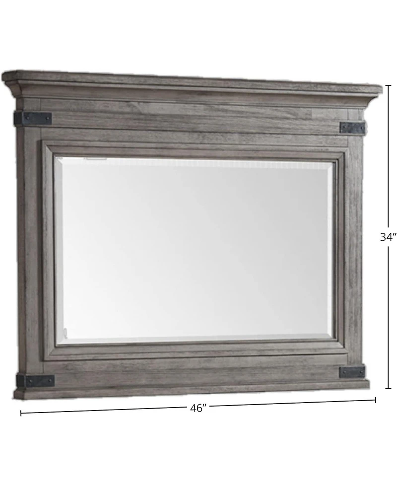 Intercon Chesser Mirror in Brushed Steel