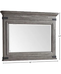 Intercon Chesser Mirror in Brushed Steel