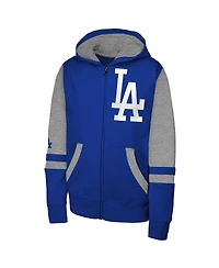 Outerstuff Men's Royal Los Angeles Dodgers Stadium Color block Full-Zip Hoodie