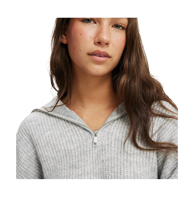 Cotton On Women's Luxe Half Zip Pullover