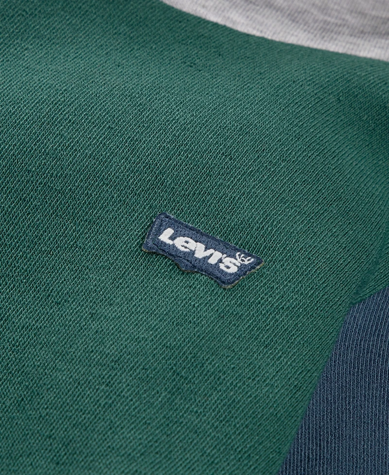 Levi's Boys Toddler 2T-4T 2 Piece Color Block Long Sleeves Hoodie and Joggers Set