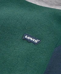 Levi's Boys Toddler 2T-4T 2 Piece Color Block Long Sleeves Hoodie and Joggers Set