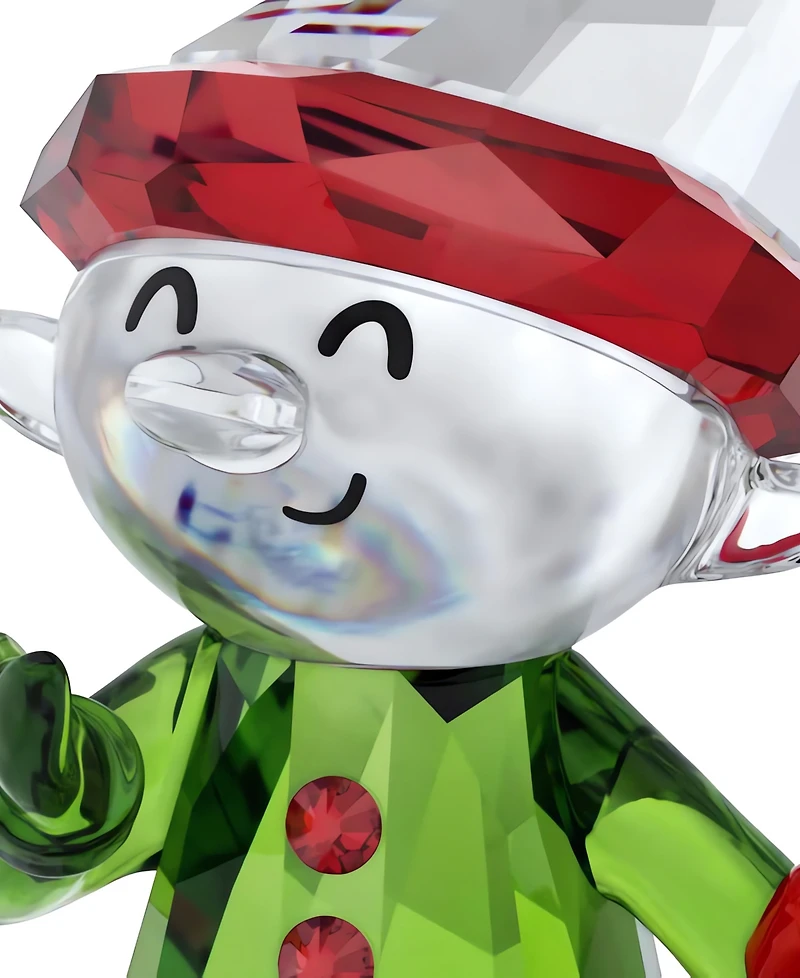 Swarovski Holiday Cheers Dulcis Elf and Candy Cane Figurine