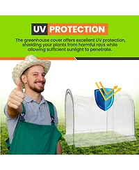JumpKing TrueShelter 6' X 8' Green House - Indoor or Outdoor Green House for Plants & Flowers - Portable Large Cover for Garden Lovers or Beginners
