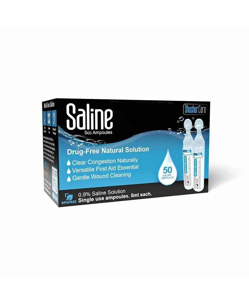 Baby Shusher Shusher Care Saline Ampoules - 50Ct