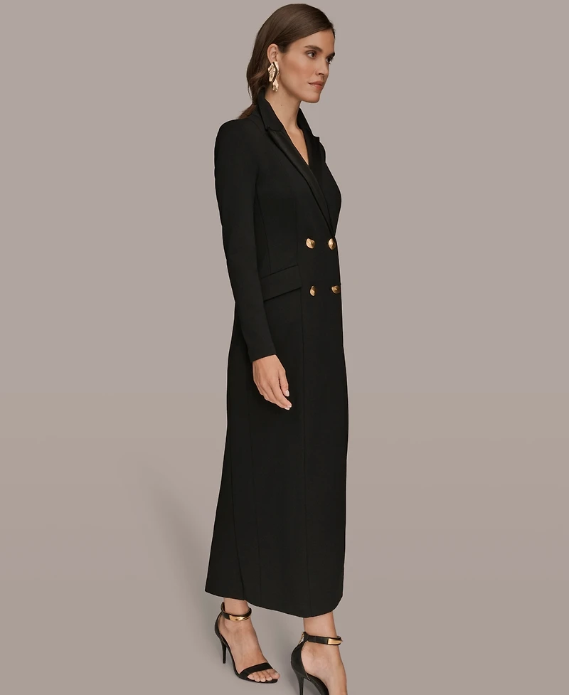 Donna Karan New York Women's Long Sleeves Coat Dress