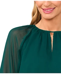 CeCe Women's Tiered Flowy Long Sleeve Top