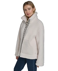 Levi's Women's Regular Stand Collar Sherpa Teddy Jacket