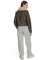 Levi's Women's Regular Faux Leather Aviator Jacket