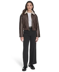 Levi's Women's Regular Faux Leather Bomber Jacket