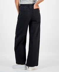 Style & Co Petite Wide-Leg Utility Jeans