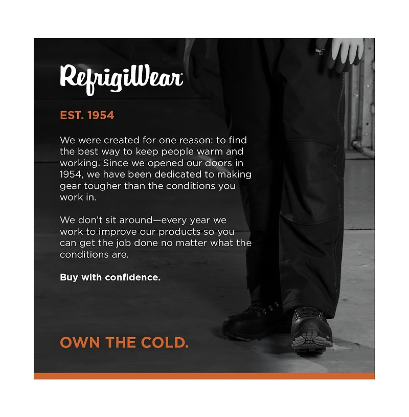 RefrigiWear Men's Men s Black Widow Boot - Waterproof, Anti-Slip, and Insulated for Extreme Cold
