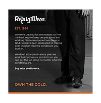 RefrigiWear Men's Men s Black Widow Boot - Waterproof, Anti-Slip, and Insulated for Extreme Cold