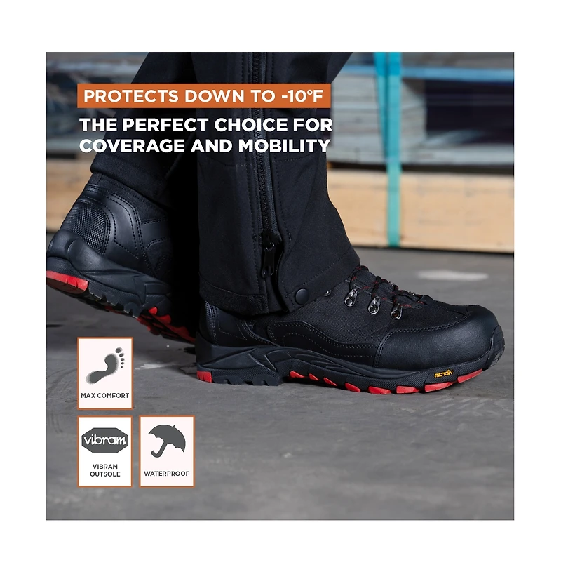 RefrigiWear Men's Men s Black Widow Boot - Waterproof, Anti-Slip, and Insulated for Extreme Cold