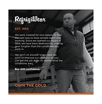RefrigiWear Men's Softshell Vest - Cold Weather, Wind/Water Repellent for Work & Outdoors