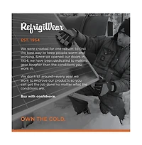 RefrigiWear Men's Iron-Tuff Insulated Leather Gloves