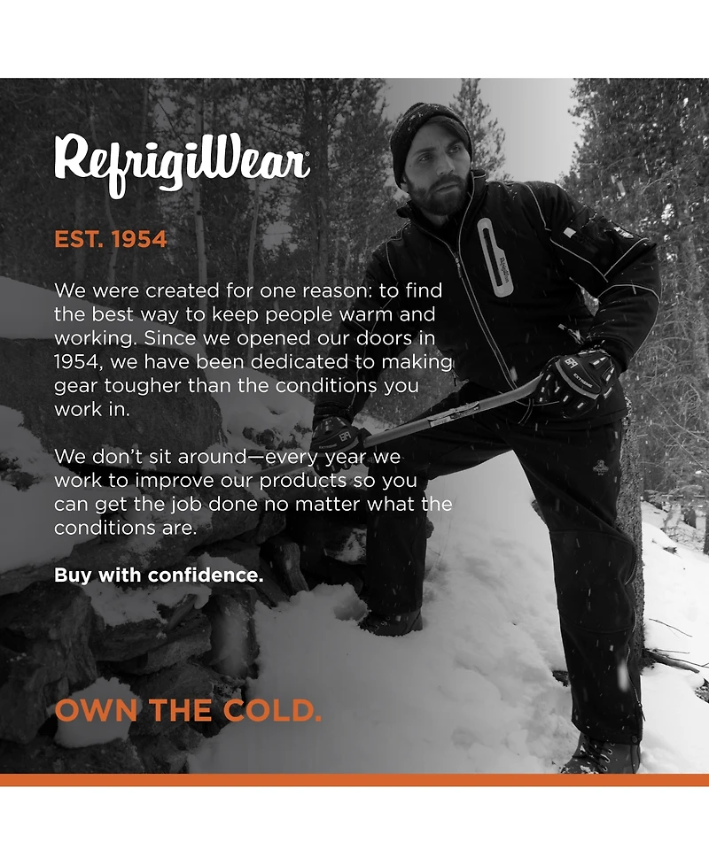 RefrigiWear Men's Men s Insulated Softshell Pants - Extreme Cold Protection, Water-Repellent, Wind-Tight Workwear