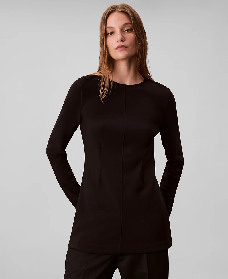 Calvin Klein Women's Tailored Long Sleeve Tunic