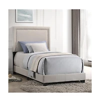 Intercon Zion Twin Uph Bed in Zion Fog Fabric