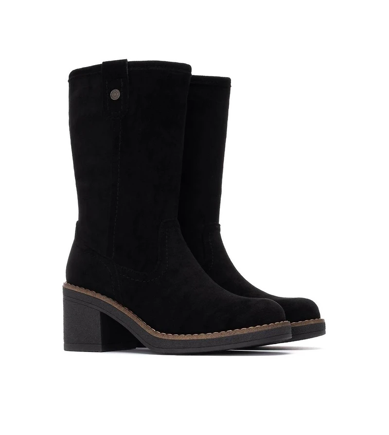 Xti Women's Suede Heeled Booties Refresh Collection By
