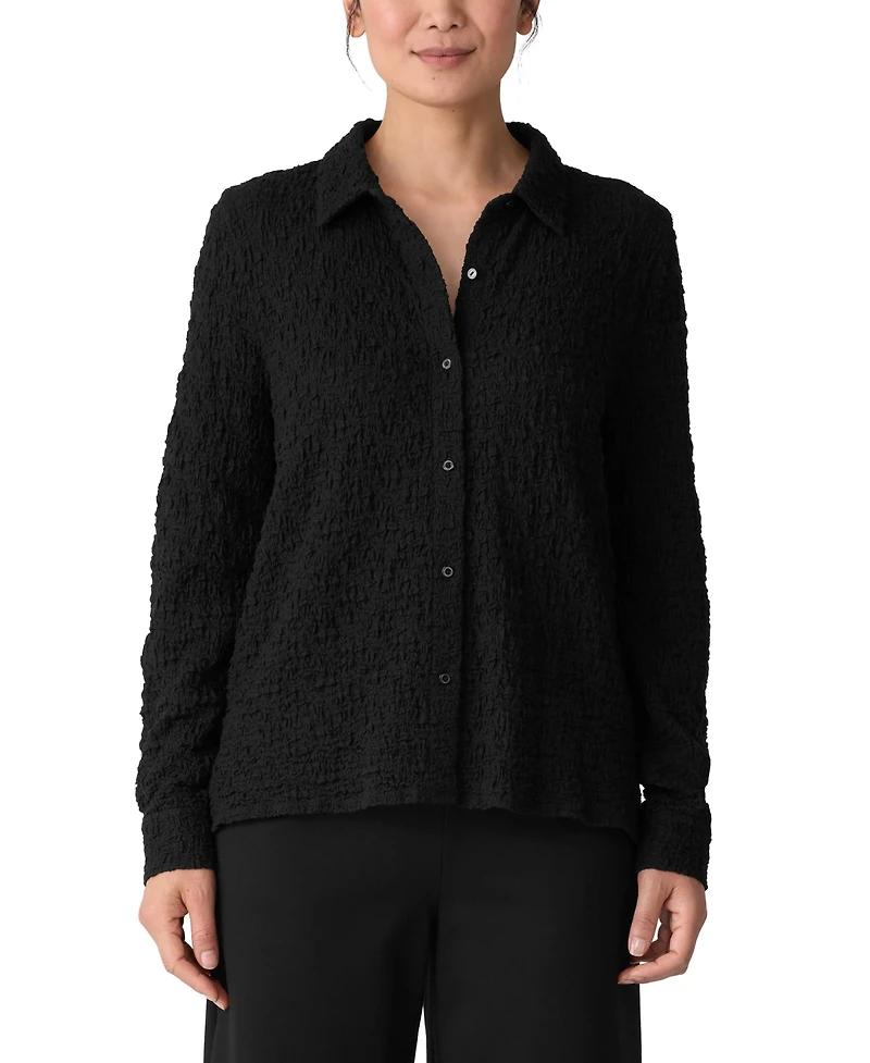 Eileen Fisher Women's Classic Collar Shirt