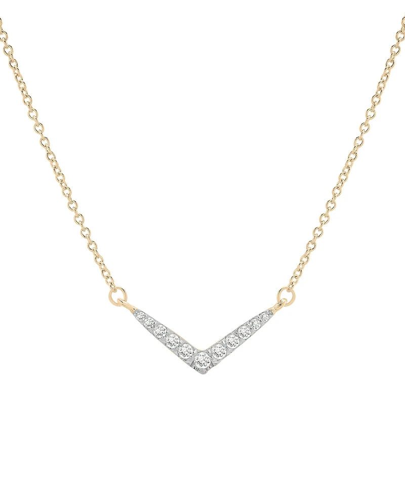 Wrapped Diamond Necklace (1/6 ct. t.w.) in 10K Yellow Gold, Macy's Exclusive