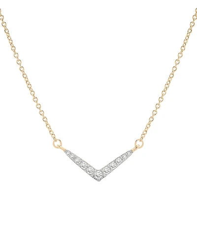 Wrapped Diamond Necklace (1/6 ct. t.w.) in 10K Yellow Gold, Macy's Exclusive