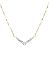 Wrapped Diamond Necklace (1/6 ct. t.w.) in 10K Yellow Gold, Macy's Exclusive
