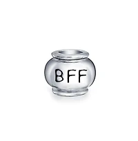Bling Jewelry Set of 2 Winner First Place #1 & Best Friends Forever Bff Charm Bead Sterling Silver