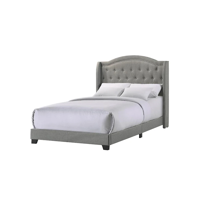 Intercon Rhyan Full Uph Bed in Rhyan Smoke Fabric