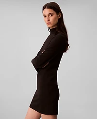 Calvin Klein Women's Long Sleeve Turtle Neck Mini Dress