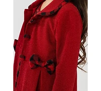 Rare Editions Girls 2T-6X 2-Piece Long Sleeves Coat and Dress Set