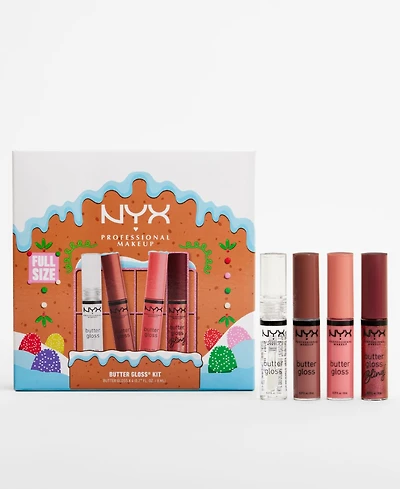 Nyx Professional Makeup 4-Pc. Holiday Butter Gloss Gift Set