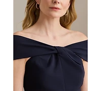 Lauren Ralph Women's Twist-Front Cocktail Dress