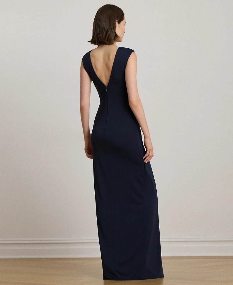 Lauren Ralph Women's Chain-Trim Cap-Sleeves Gown