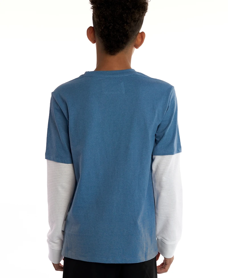Sovereign Code Boys 5-20 Harper Twofer Crewneck Layered T-Shirt