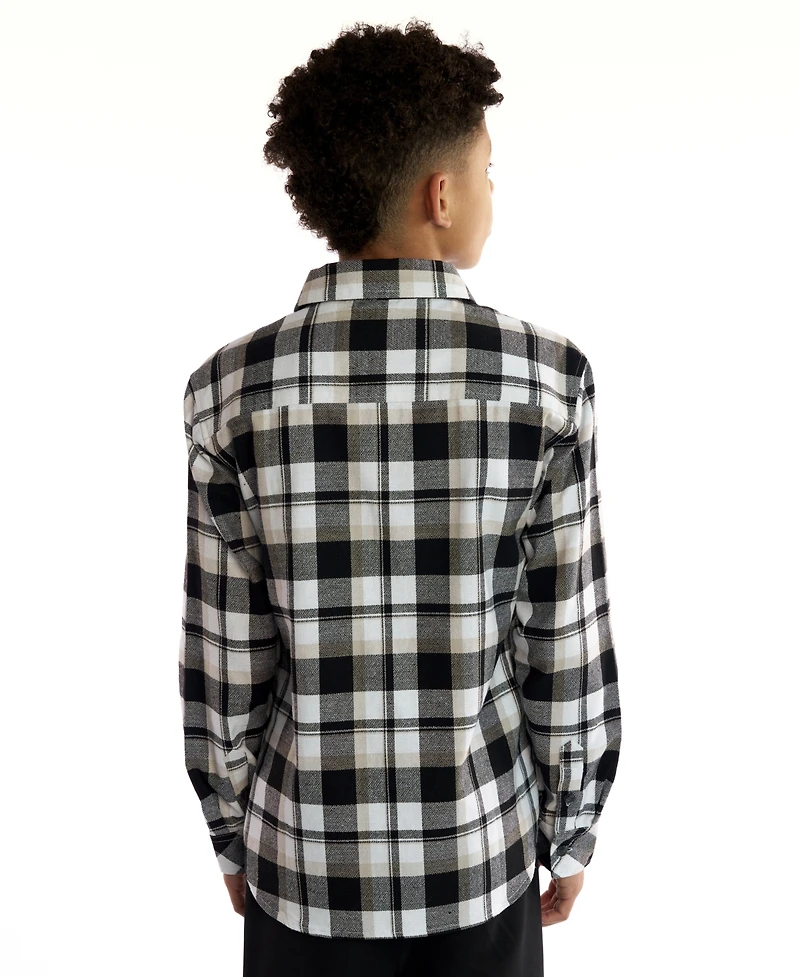 Sovereign Code Boys 5-20 Dixon Plaid Long Sleeves Shirt