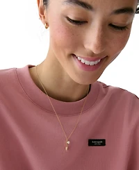 kate spade new york Cubic Zirconia and Imitation Pearl Life of The Party Necklace