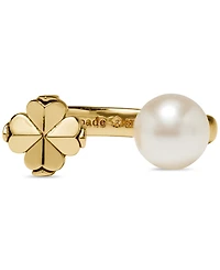 kate spade new york Imitation Pearl and Cubic Zirconia Flower Ring