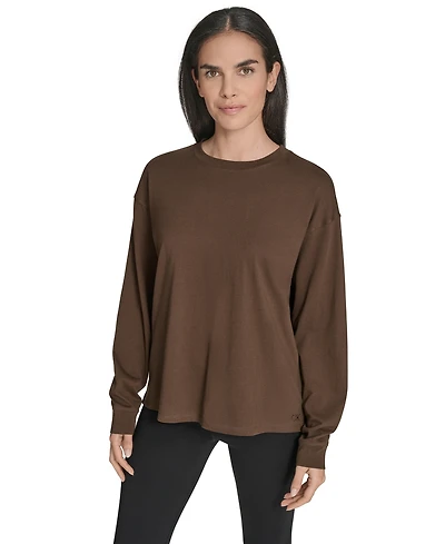 Calvin Klein Performance Women's Long-Sleeve Crewneck T-Shirt