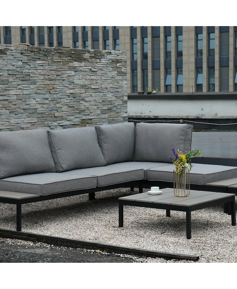 Boyel Living All-Aluminum Sofa Set - 4 Pieces