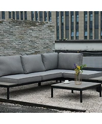 Boyel Living All-Aluminum Sofa Set - 4 Pieces