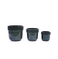 Chic Crate 3-Piece Ceramic Flowerpot Set