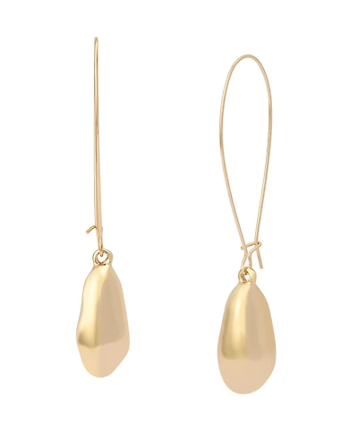 Robert Lee Morris Soho Gold Molten Bead Dangle Earrings