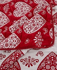 Greenland Home Fashions Lovebirds Woven Matelasse 2-Pc. Coverlet Set, Twin